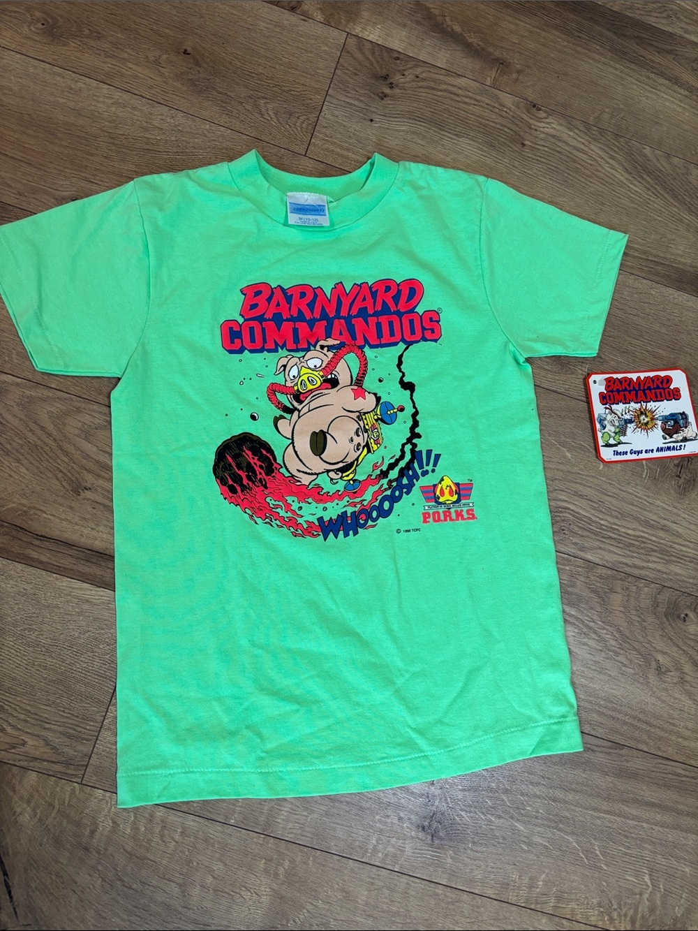 Vintage 90’s Barnyard Commandos kids t shirt size M (10-12) NWT